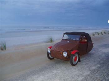 On the beach between Daytona Beach and St. Augustine
Florida.