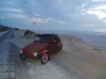 On the beach between Daytona Beach and St. Augustine
Florida.